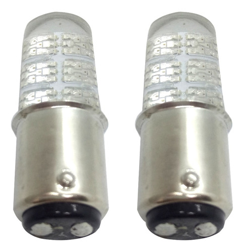 Led 2 Polos 12 Smd Siliconada Stop/freno Alto Brillo X 2