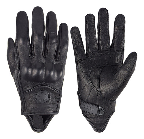 Guantes De Moto Vintage Para Hombre Y Mujer Cuero Moto