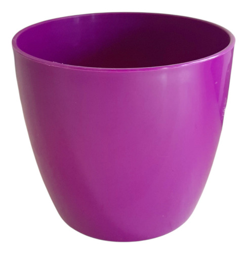 Maceta Plastico Redonda Premium T.a Plastic N 22 Color Violeta