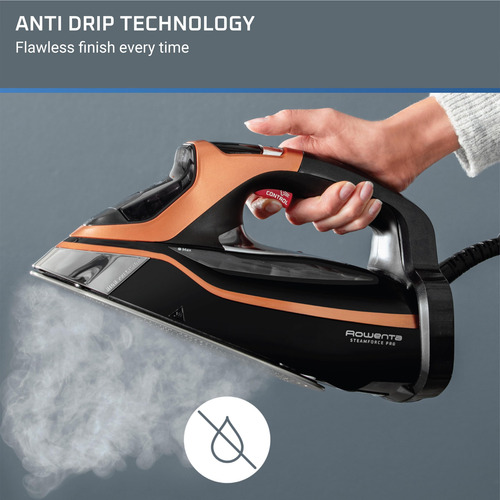 Plancha Rowenta Steam Force Pro De Acero Inoxidable 1850 W D