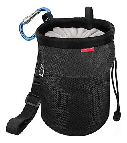 Rhino Valley Climbing Chalk Bag, No Leak Drawstring Chalk Ba