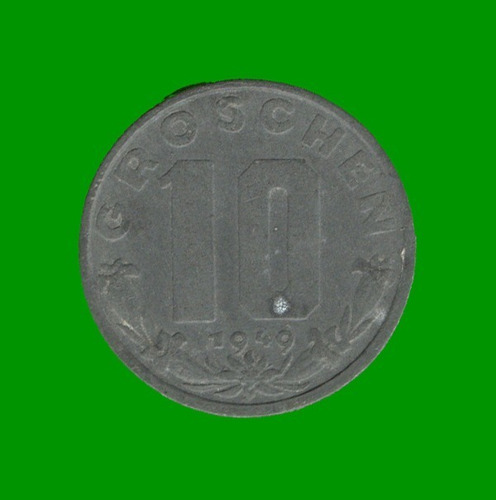 Moneda De Austria 10 Groschen, Año 1949, Estado Usada.-