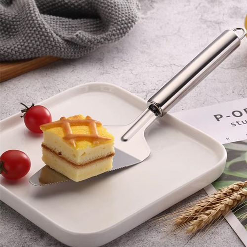 Espátula Pá Prata Aço Inox Para Servir Bolo 26cm Prateado