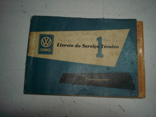 Livreto Vw Garantia Serviço Fusca Kombi Manual Catalogo Ar