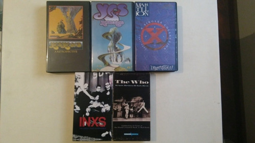 Lote 5 Vhs Marillion Yes The Who Inxs
