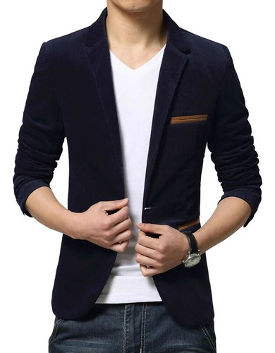 Chaqueta De Terciopelo Formal Para Hombre, Estilo Blazer, Ca