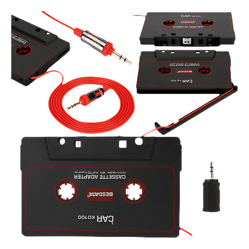 Car Music Audio Cassette Player Tape 3.5mm Adapter Cable Aux