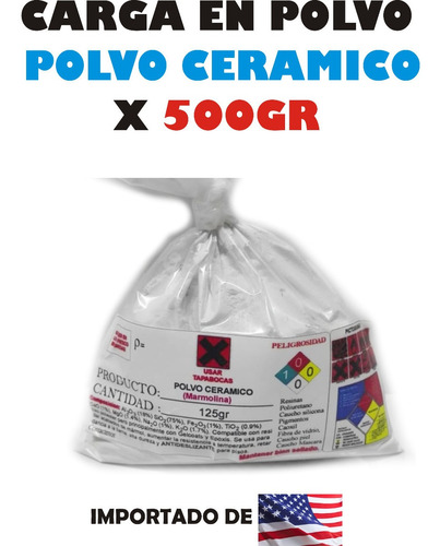 Polvo Ceramico X500gr Poliester - Unidad a $12