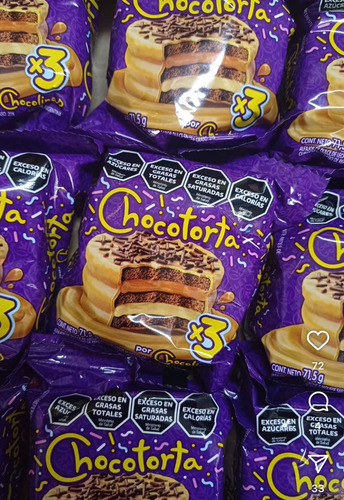 12 Alfajores Chocotorta Triple Chocolinas Dulce Leche