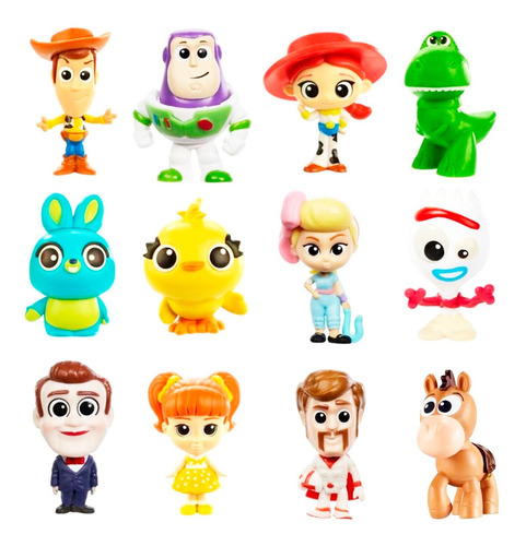 Toy Story 4 Conjunto 12 Mini Figuras Colecionáveis - Mattel