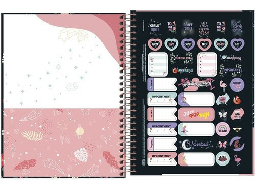 Caderno Capricho Capa Dura 10 Matérias Colegial Tilibra