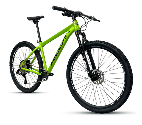 Bicicleta Absolute Nero 5 Level Grupo Dropp 13 Velocidades Cor Verde Metálico Tamanho Do Quadro 21