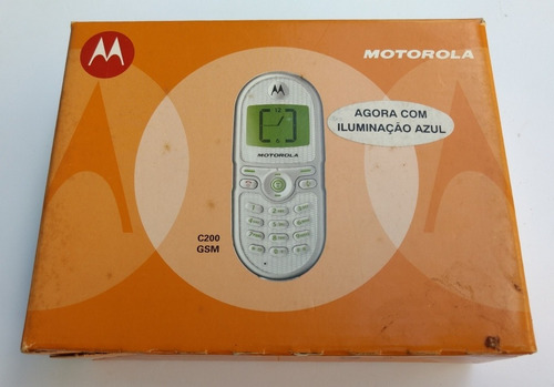Celular Simples Motorola C200 Gsm Prata - Reliquia Colecao