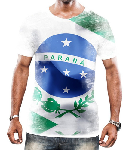 Camiseta Camisa Bandeira Do Paraná Estados Brasileiros Hd 1