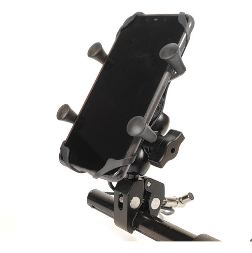 Cargador Para Celular Techx2 Soporte Negro Scg-12 12-24v