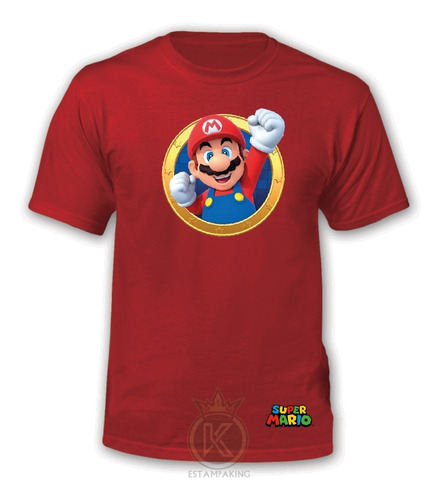 Polera Super Mario Bros  - Nintendo - Pelicula - Estampakin