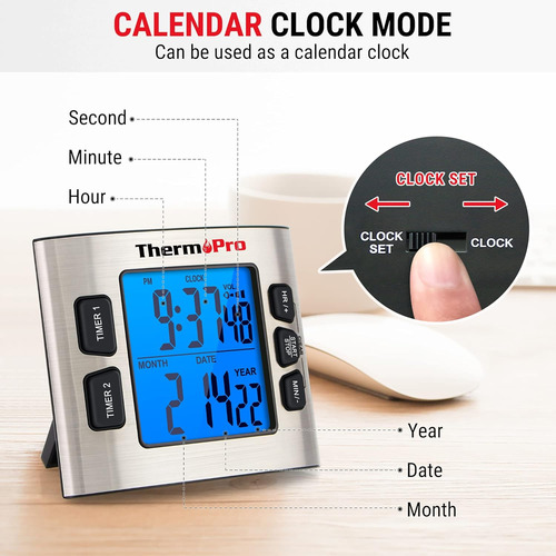 Temporizador De Cocina Digital Tm02 Cronómetro De Cuen...
