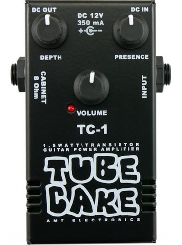 Amt Tube Cake Tc-1 Pedal Amplificador De 1,5w Para Guitarra