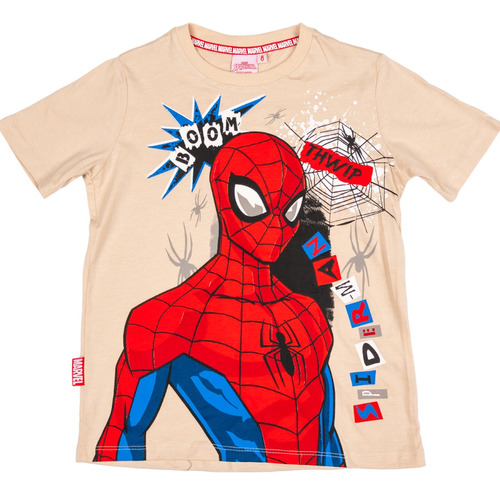 Remera Marvel Spiderman Niños Estampada Original