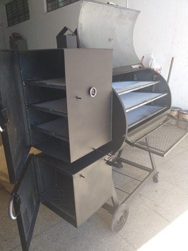 Imagem 3 de 3 de Churrasqueira Pit Smoker Capacidade Até 70kg; Esp 4,75mm