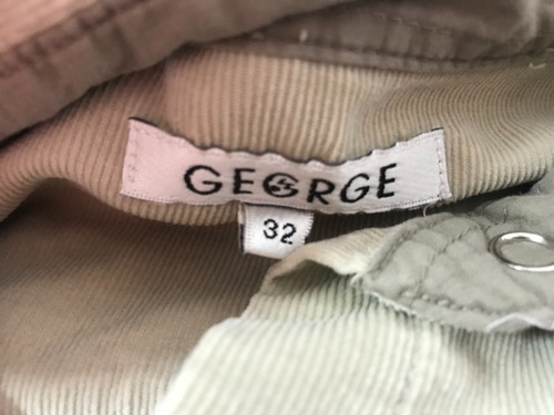 Camisa De Pana Para Mujer Blusa Dama George Color Beige Mang (Usado)