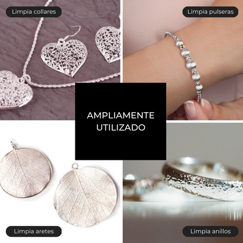 Liquido Para Limpiar Joyería Plata Limpiasteg + Paño Chico