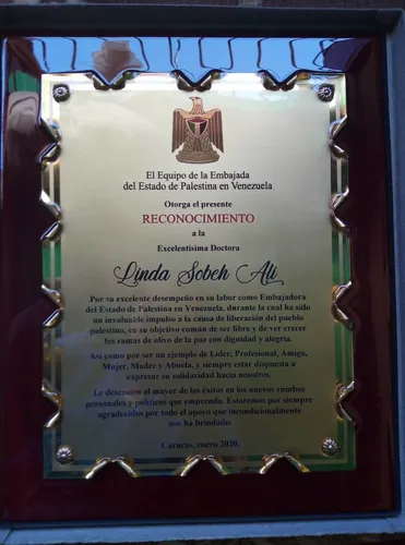 Placa De Reconocimiento