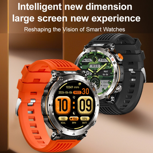 Reloj Inteligente Con Banda De Silicona De Camuflaje Ip68 De