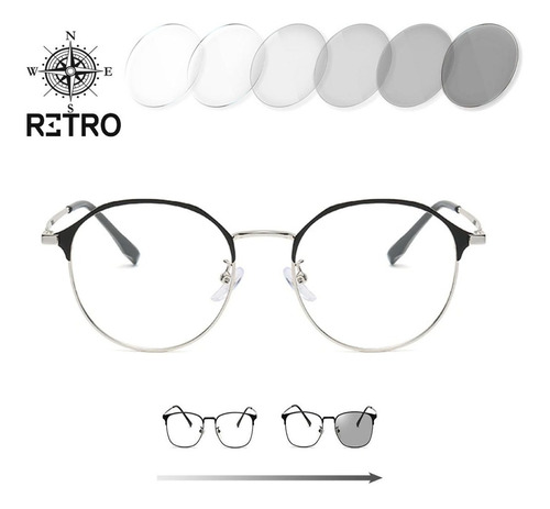 Imagen 1 de 10 de Gafas Descanso Originales Retro® Hexagonal Fotocromaticos Pc