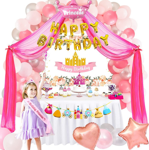 Kit Decoración De Fiesta Para Princesa