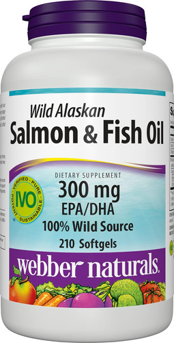 Webber Naturals Aceite De Pescado, 300 Mg De Omega-3, 1.000