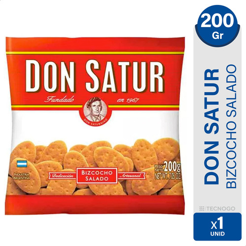 Bizcochitos De Grasa Don Satur 200g Biscochos Paquete X1