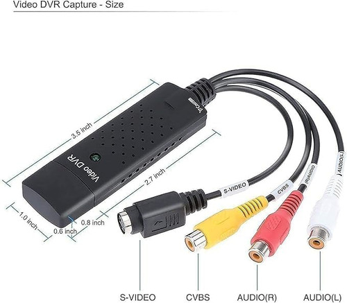 Conversor Vhs Para Digital Digitpro Vhs Vcr Mini Dv Hi8 Dvd