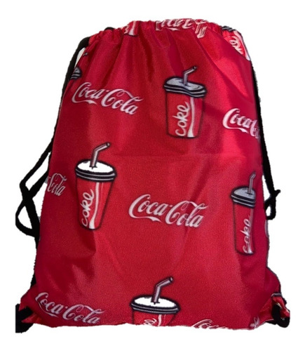 Tula En Lona Logo Coca Cola. Versatilidad Y Comodidad.