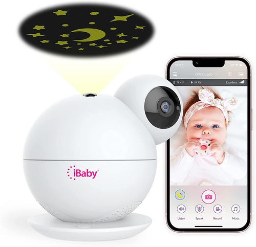 Ibaby Monitor Inteligente M8 2k Para Bebé, 355°, Inclinación
