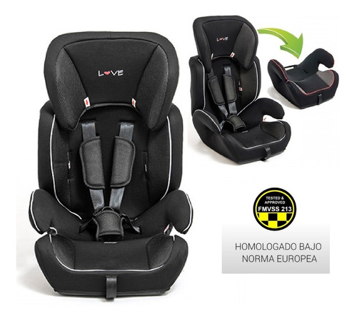 Butaca Booster Oferta Silla Auto 9-36kg Homologada Love 2018