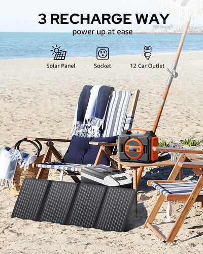 Generador Solar 300w Con Pan. Sol. 40w Y Bombilla Led Usb