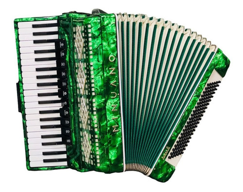 Acordeon 120 Baixos Minuano Super 8 120/41 Verde