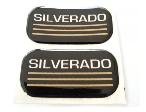 Par Emblemas Laterales Chevrolet Silverado.