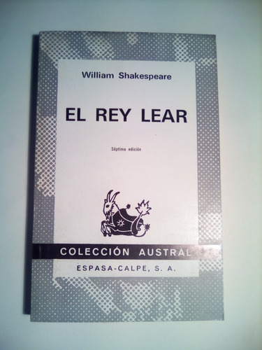 William Shakespeare, El Rey Lear, Colección Austral