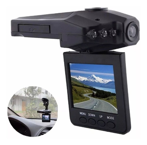 Imagen 1 de 3 de Cámara Dvr Carro Hd Visión Nocturna Pantalla 2.5'' Sensor