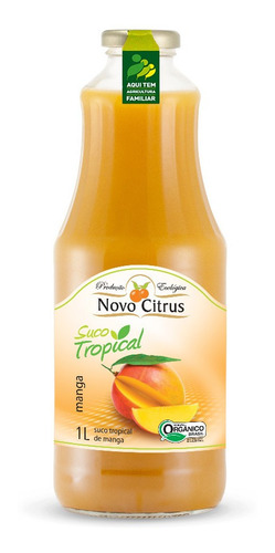 Suco Tropical Orgânico Manga Novo Citrus 1000 Ml