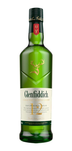 Whisky Glenfiddich Single Malt 12 Years Escoces 750 Ml