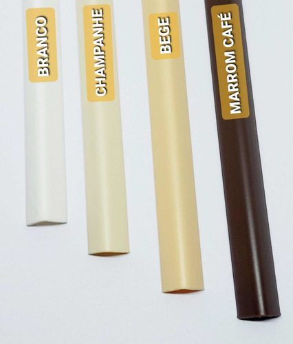 Kit- 20 Barra De Cantoneira Pvc, 15x15mm, Adesiva Barra 3mt
