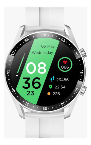 Reloj Inteligente Smart Watch Llamadas Alta Definicion Ip68 Color de la caja Plata