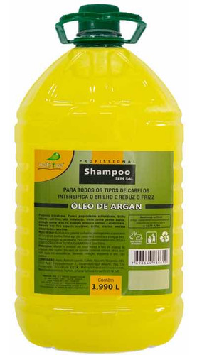 Kit Shampoo Sem Sal + Condicionador Óleo De Argan Natrive 1,990 L