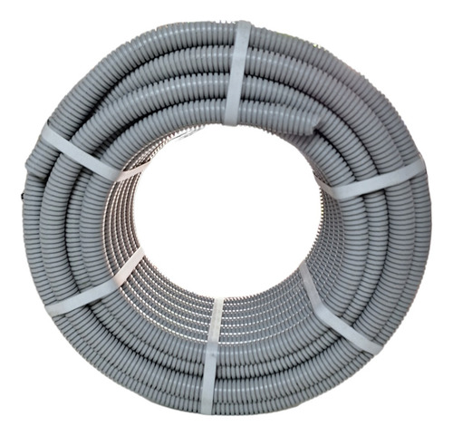 Caño Corrugado 3/4 Semi Pesado Tecnocom Rollo X 25 Mts