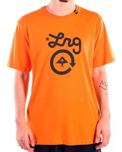 Camiseta Lrg Cycle Logo - Laranja Original C/ Nf-e