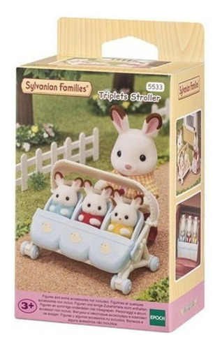 Sylvanian Families Carrinho Para Trigêmeos Epoch 5533