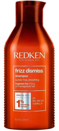 Shampoo Para Alisados Anti-frizz Redken Frizz Dismiss 500ml